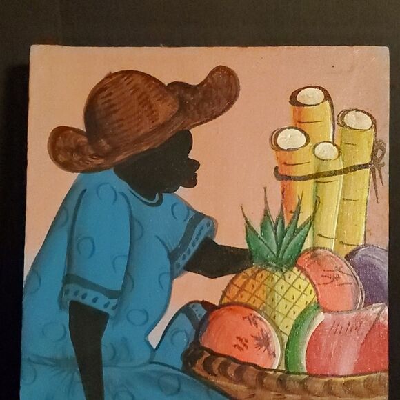 D. Roberts Jamaica oil painting autographed - Picture 2 of 5